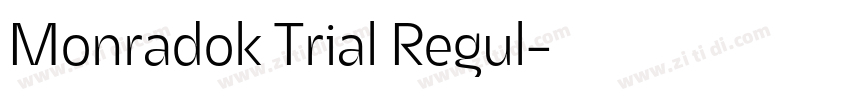 Monradok Trial Regul字体转换